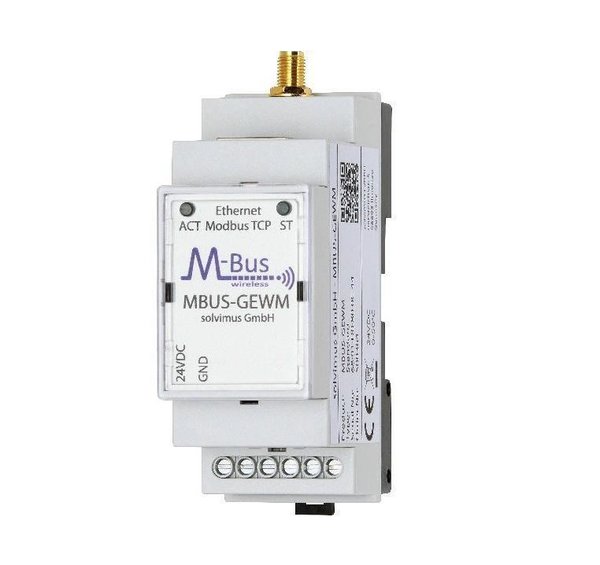 MBUS-GEWM Gateway wireless M-Bus (OMS) auf Modbus TCP